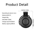 thumbnail image 3 of Ustris Electric Bike Horn 100-120 DB Electronic Bicycle Bell Waterproof with 4 Sound Modes and Rechargeable Battery for Teenager Adults Mountain Bike/Adjustable, 3 of 6