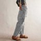 thumbnail image 1 of WILLBEST Jeans Mujer Pantalones Vaqueros Casuales de Pierna Ancha Para Mujer, de Cintura Media, Cómodos, Holgados, A Rayas, Con Bolsillos y Cordón Ajustable Para Desplazamientos Diarios A La Moda., 1 of 6