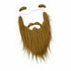 thumbnail image 2 of Conjunto de barba y cejas postizas, disfraz de Facial falso, divertido para mujeres y hombres, accesorios de decoración, bigote, postizas, 2 of 7
