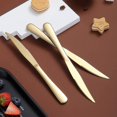 thumbnail image 4 of Golden Steak Knife Set, Titanium-gold Plated, Table Knife Set Of 8, 4 of 5