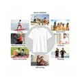 thumbnail image 5 of 【New Arrival】Blessed Rainbow Gradient Script Letter Graphic T-Shirt, Women’s Inspirational Faith Casual Short Sleeve Tee, 5 of 10