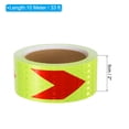 thumbnail image 2 of Unique Bargains Reflective Tape, 2' x 16 FT Arrow Waterproof Adhesive Safety Tape, Fluorescent Yellow Red, 2 of 6