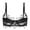 A-Black435, variant on Bibifish Womens Push Up Bras Spaghetti Straps Floral Applique Sheer Lace Bras Ladies Plunge Elegant Evening Occasion Bras