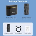 thumbnail image 4 of Wireless Lavalier Microphone Instant Pairing 75ft Long Distance Transmission Super Noise Reduction with 2 and 1 Receiver Long Battery Wide Compatibility or Interview Video Podcast Vlog, 4 of 7