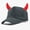 Grey, variant on Baseball Cap Hkoxplj Devil Horns Novelty Hat for Halloween Cosplay Costume Party Adjustable Breathable Hat Cap for Men Women Funny Dress Up Photo Booth Prop Hat Cap Soft Plush Horns Sturdy Sewn Hat