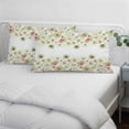 thumbnail image 3 of Spring Green Flowers Pillow Covers, Linen Long Throw Pillow Case, Watercolor Floral Botanical Holiday Pillow Protector Decorative Cushion Cover for Living Room/Bedroom 16" x 24", 3 of 8