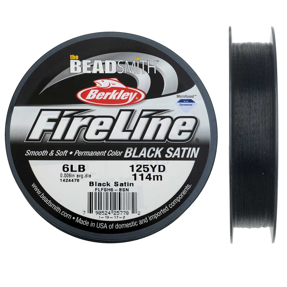 FireLine Braided Beading Thread, 6lb Test Weight and .006" Thick, 125