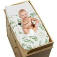 thumbnail image 3 of Sweet Jojo Designs Botanical Green and White Changing Pad Cover, 3 of 6