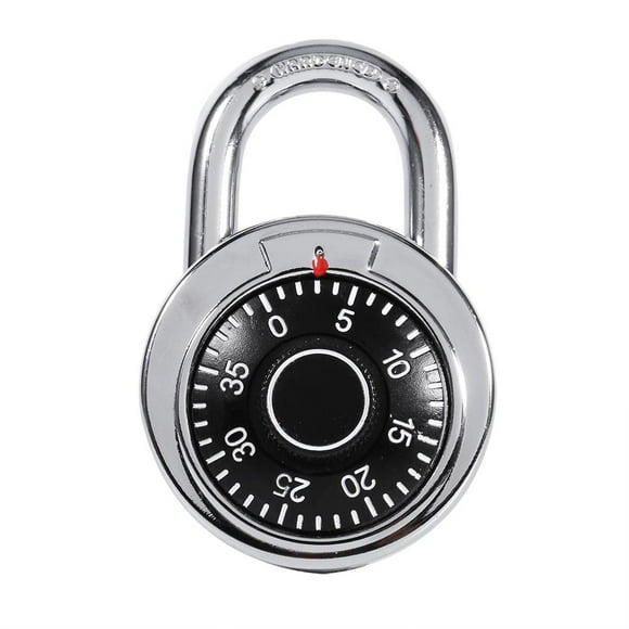 Qiilu code padlock, combination lock,Rotary Padlock Digit Combination Code Lock Safe Round Dial Number Luggage Suitcase Security