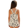 thumbnail image 2 of DISNIMO Horse Print Girls Swimsuits One Piece Bathing Suits Sleeveless U Neck Swimwear with Skirt Quick Dry Swim Dress Size 3-13, 2 of 8