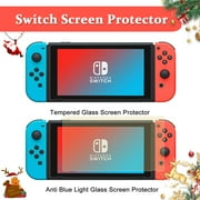 مجموعة إكسسوارات لألعاب Nintendo Switch Grip Caps أغطية حافظة حافظة حافظة شاحن تحكم (23 بوصة 1)
