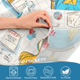 thumbnail image 4 of Yayeee Kitchen Valance Rod Pocket 54" x 18" Living Room Window Curtain, Colorful School, 4 of 6