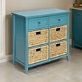 thumbnail image 4 of Benjara Flavius Console Table With 6 Drawers, Blue, 4 of 5