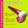 thumbnail image 3 of Real Techniques Vivid Escape TSF6&nbsp;Color Pop Blush Brush, Multipurpose Makeup Brush For Easy Blending, Use With Liquid & Cream Blush, Synthetic, Soft Bristles, Cruelty-Free & Vegan, 1 Count, 3 of 3