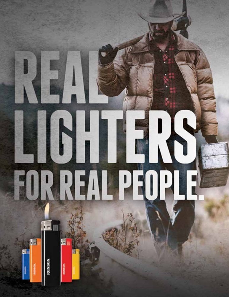 Ronson RDL Set of 5 Disposable Lighters Electronic Ignition