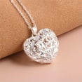 thumbnail image 6 of K-KED Fashion Pretty Heart 925 Silver Necklace Pendant Clavicle Women Delicate Jewelry Gift US, 6 of 8