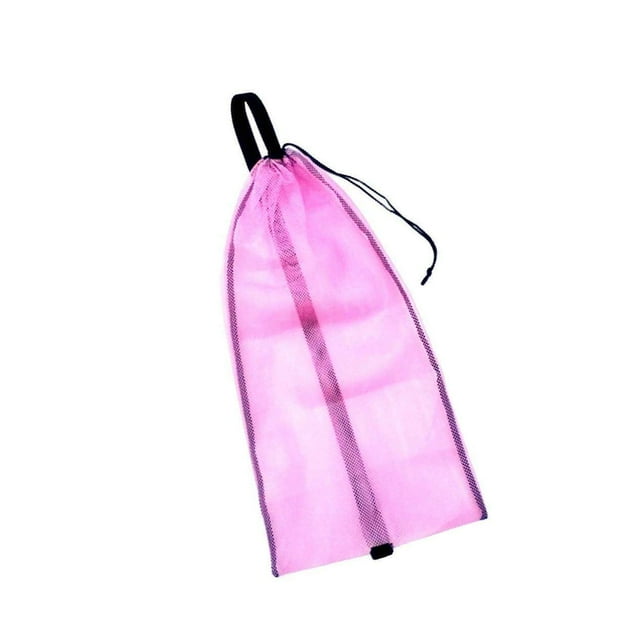 facefd Sac en Filet à Cordon Sangle d'Épaule pour Sac à Dos en Filet de Plongée Équipement de Plongée en Apnée Rose