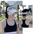 thumbnail image 4 of Open Top Sports Sun Visor, Adjustable Brim UV Protection Visor for Running, Hiking, Outdoor Activities, Men and Women's Summer Sports Hat-White, 4 of 5