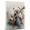 American Bulldog, variant on Plott Hound Dog Canvas Guitar Stretched Canvas Size 8x12 – Funny Plott Hound Dog Canvas Wall Decor, Funny Dog Wall Art for Guitar Room