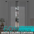thumbnail image 2 of Cortinas Joydeco de 2 paneles, 60% opacas, 132 x 213 cm, color blanco grisáceo, 2 of 8