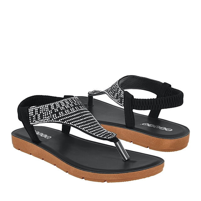 SANDALIAS DAMA STYLO 5191 SUEDE NEGRO