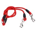 thumbnail image 1 of XYCCA Nylon Pet Double Leash Rope 2 Trigger Hooks Walking for Medium Small Dog(red)-0820, 1 of 5