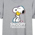 thumbnail image 3 of Peanuts - Snoopy And Woodstock - Juniors Ideal Flowy Muscle T-Shirt, 3 of 6