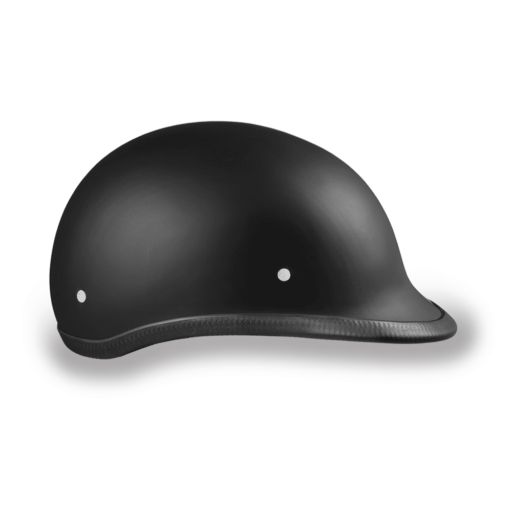 Daytona Helmets DOT Approved Motorcycle Half Helmet Hawk, Large, Dull Black