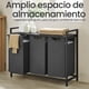 thumbnail image 3 of SONGMICS HOMECesto para Ropa Sucia, Cesta Colada, 3 Bolsas Colada de Tela Oxford Extraíble y Desmontable, 3 x 38 L, 92.5 x 33 x 72 cm, Estante, Marco Metálico, Negro y Gris, 3 of 7
