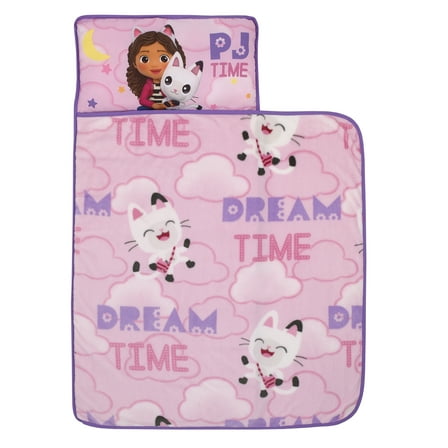 DreamWorks Gabby's Dollhouse Dream It Up Toddler Nap Mat, Pink, Purple, Preschool Girl
