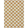 thumbnail image 2 of Addison Rugs Chantille Indoor/Outdoor Transitional Circles Orange Washable Rectangle Rug, 5' x 7'6", 2 of 6