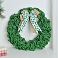 thumbnail image 4 of St Patrick's Day Leprechaun Wreath with Clovers and Ribbon for Outdoor Door Decor, All-Weather Indoor Holiday Seasonal Decoration for Home and Party Use, 4 of 8