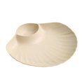 thumbnail image 2 of Queroig Dried Fruit Plate Anti-drop Shell Shape Stackable Unbreakable Exquisite Pack Food Solid Color Food Grade Supplies Cake Pan Household Stuff, 2 of 7