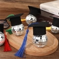thumbnail image 3 of Graduation Cap Disco Ball with Tassel,Mirror Ball Ornament for Party Decor, Campus Celebration Favor (Large), 3 of 5