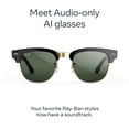 thumbnail image 3 of Ray-Ban Meta Audio Clubmaster, Shiny Black on Gold, Transitions® Lenses, 3 of 6