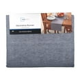 thumbnail image 6 of Mainstays Ribbed Chambray Table Runner, 13 in x 72 in, Cotton Polyester Blend, Gray, 1 Piece, 6 of 6