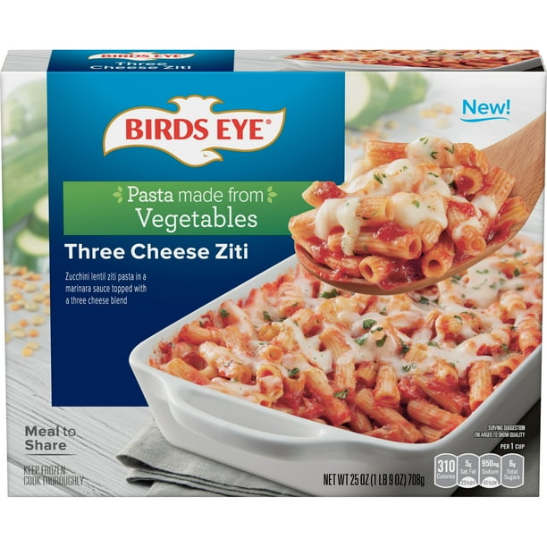 Birds Eye Three Cheese Ziti, Multi Serve Frozen Meal, 25 OZ Walmart