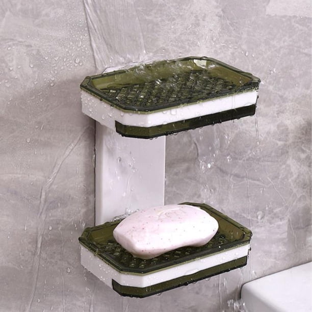 Xihbxyly Ofertas Lighten Del Día Prime Jabonera con Soporte para Jabón, Jabonera con Drenaje, Jabonera, Jabonera Portátil, Caja Desinfectante Práctica para Baño, Caja para Ducha de Baño, Jabonera par