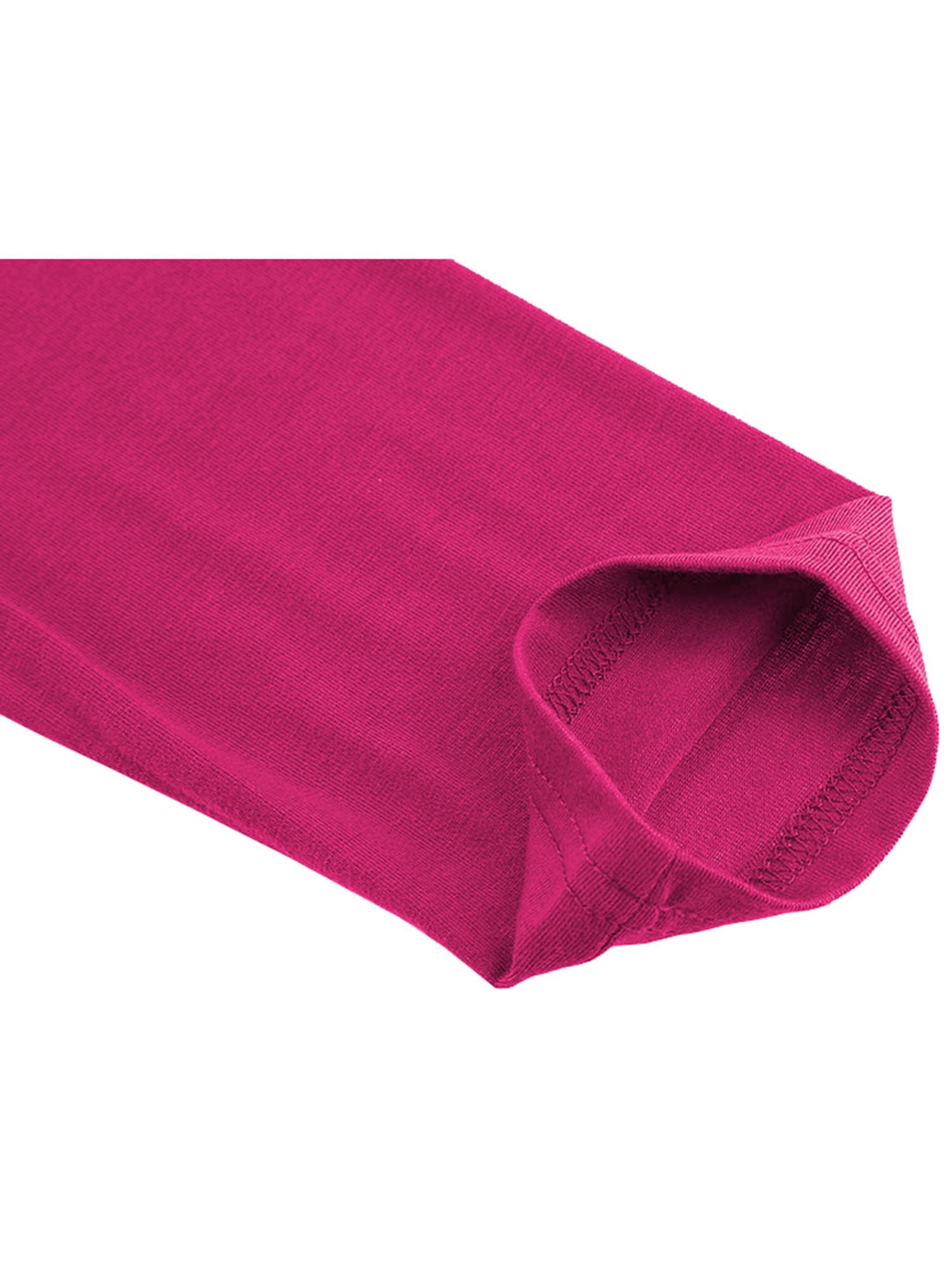 Unique Bargains Men's Pullover Lightweight Long Sleeve Top Turtleneck T-Shirt 46 Rose Red