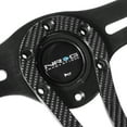 thumbnail image 2 of NRG Innovations NRG-RST-002RCF Carbon Fiber Aluminum 6-Bolt 320mm 2-Spoke Steering Wheel Green, 2 of 7