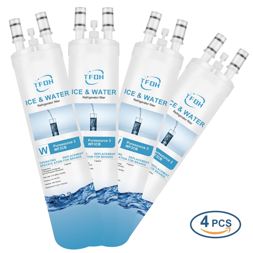 For Frigidare WF3CB Puresource3 Refrigerator Water Filter , White