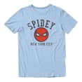 thumbnail image 2 of Marvel Spider-Man Spidey New York City Icon Men's T Shirt (Light Blue, S-XXXL), 2 of 4