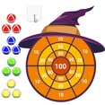 thumbnail image 1 of Juego de mesa de dardos con forma de sombrero de bruja para decoración de Halloween, 30 cm, JKGIFTS, 1 of 7