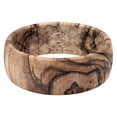 thumbnail image 1 of groove Life Nomad Burled Walnut Silicone Ring Breathable Rubber Wedding Rings for Men, Lifetime coverage, Unique Design, comfort Fit Ring - Size 11, 1 of 1
