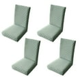 thumbnail image 2 of Juego de funda de silla de 4 piezas, cubierta de silla de comedor lavable extraíble elástico de diamante, 2 of 11