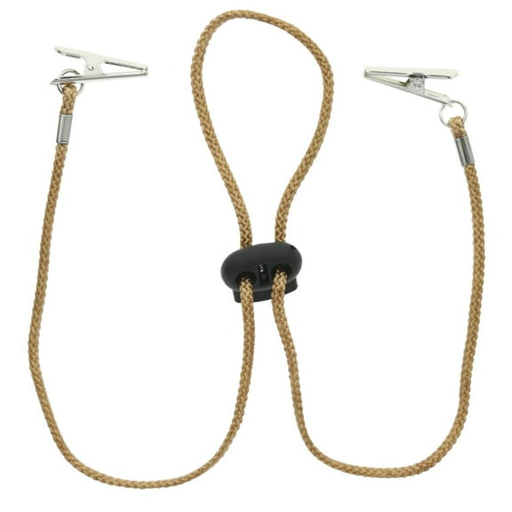 Adjustable Napkin Clips Bib Chain Lanyard Napkin Holder for Elder Patient Baby Dinner