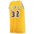 thumbnail image 3 of Men's Mitchell & Ness Magic Johnson Gold Los Angeles Lakers Big & Tall 1984/85 NBA 75th Anniversary Diamond Swingman, 3 of 3