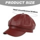 thumbnail image 2 of Boina con borde, sombrero de cuero de verano para mujer, circunferencia de sombrero de 56-58 cm, 2 of 5