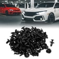 thumbnail image 2 of Unique Bargains 100 Pcs Car Fender Push in Type Plastic Rivets Fastener Black 15 x 12 x 10mm, 2 of 4