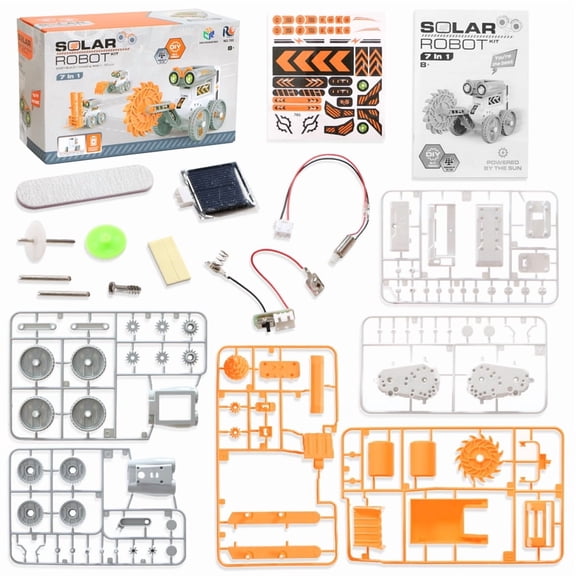 7-in-1 Solar Robot Building Kit STEM Educational Science Toy DIY Solar Powered